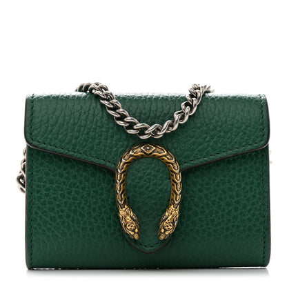Gucci Calfskin Dionysus Coin Purse Emerald 1 of 7