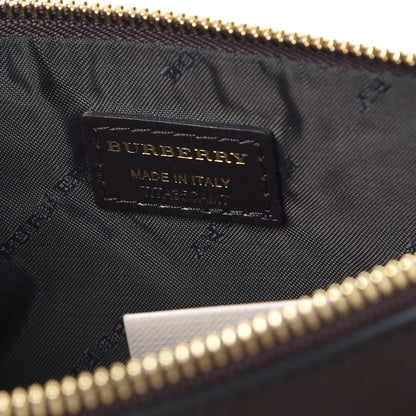 Burberry Haymarket Check Adeline Foldover Clutch Brown 7 of 7