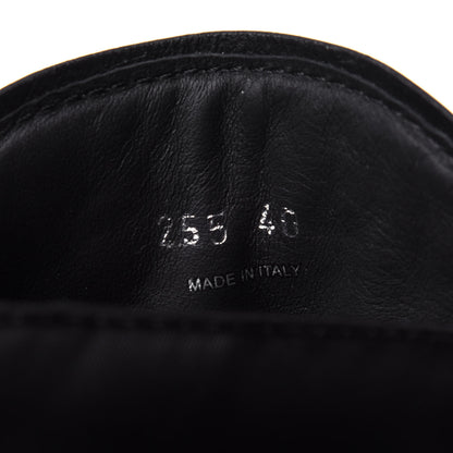 Prada Spazzolato Rois Nylon Metal Triangle Logo Monolith Pouch Pocket 55mm Boots 40 Black 10 of 11