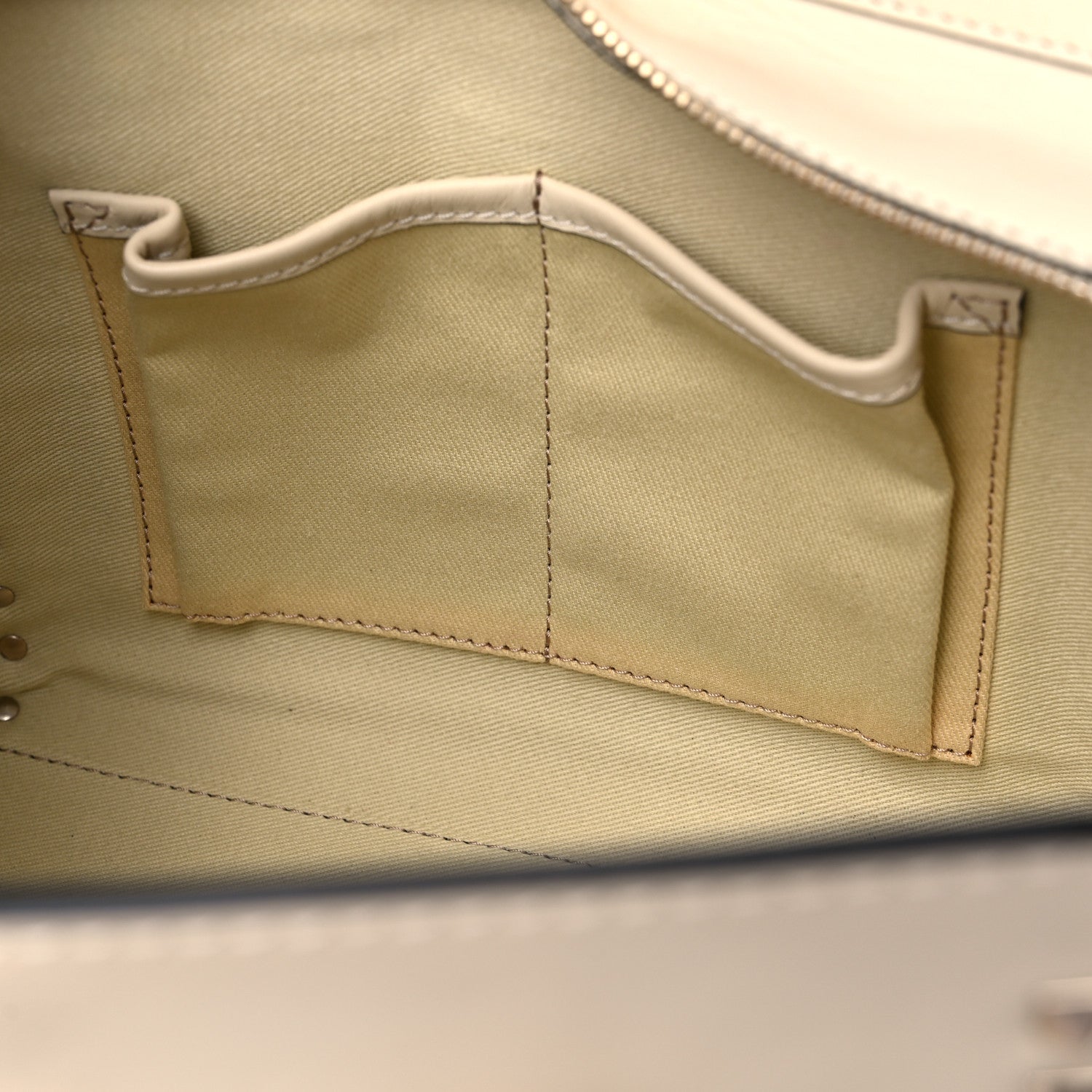 Valentino Garavani Vitello Small Rockstud Double Handle Tote Ivory 9 of 10
