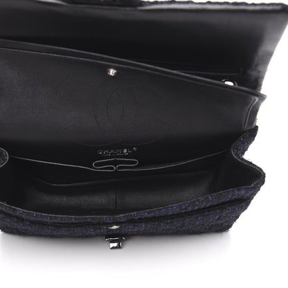 Chanel Tweed Quilted 2.55 Reissue 226 Flap Blue Black 4 of 13