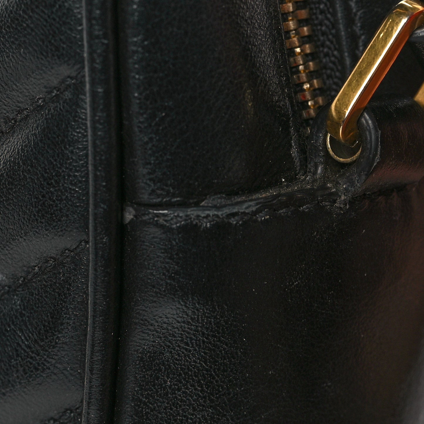 Calfskin Matelasse Monogram Lou Camera Bag Black