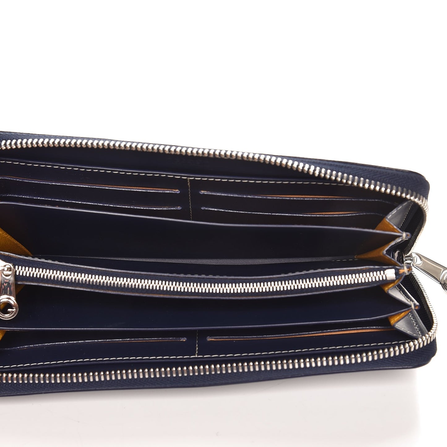 Goyardine Matignon Zip Around GM Wallet Navy