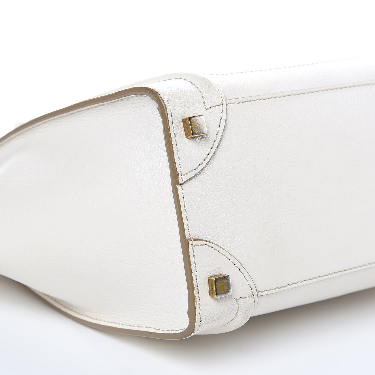 Goatskin Micro Luggage White