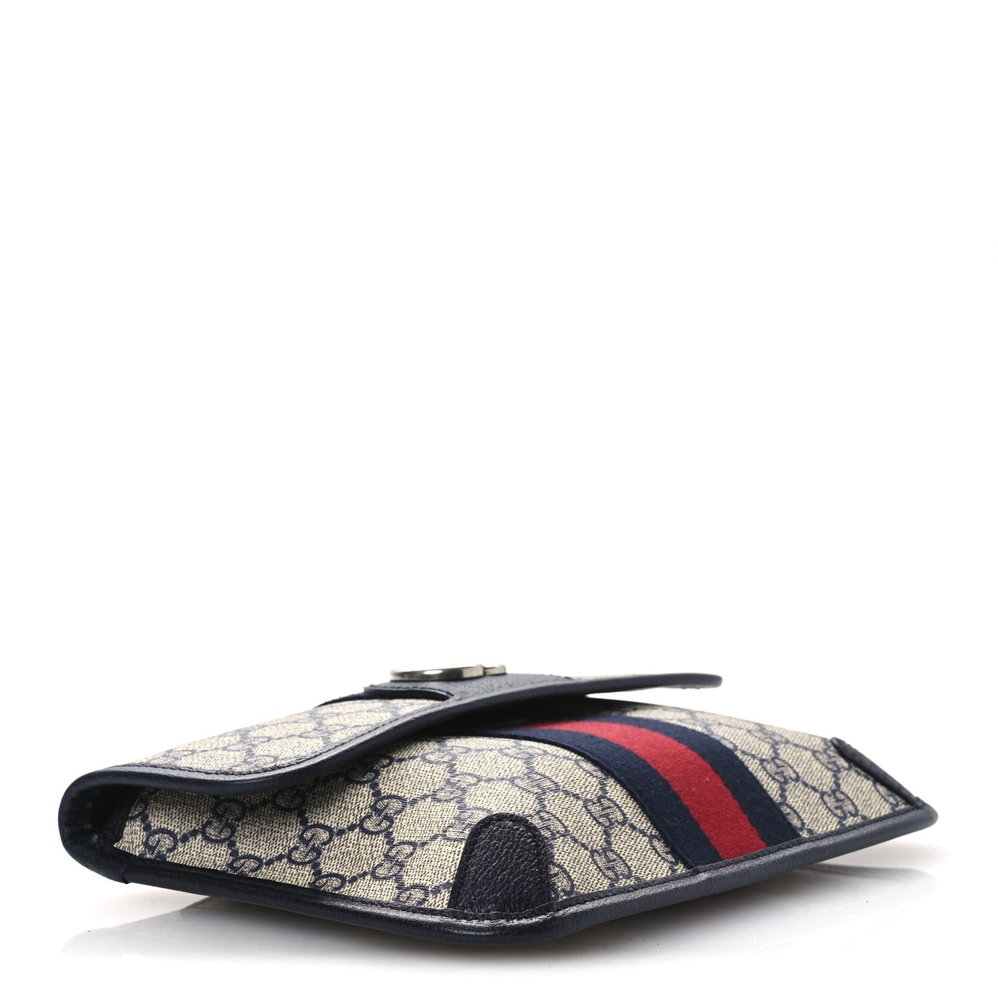 GG Supreme Monogram Web Small Ophidia Belt Bag 80 32 Beige Navy