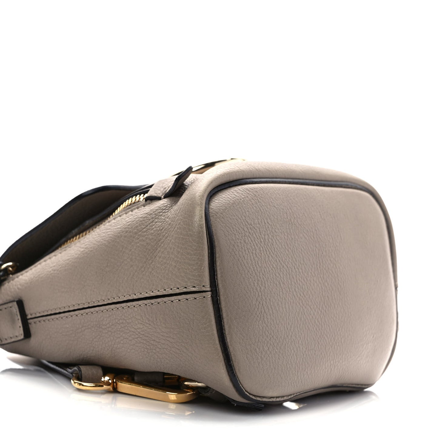 Suede Calfskin Mini Faye Backpack Motty Grey