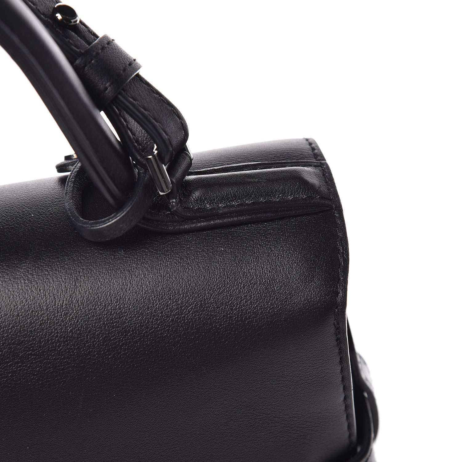Delvaux Calfskin MM Tempete Satchel Black 7 of 10