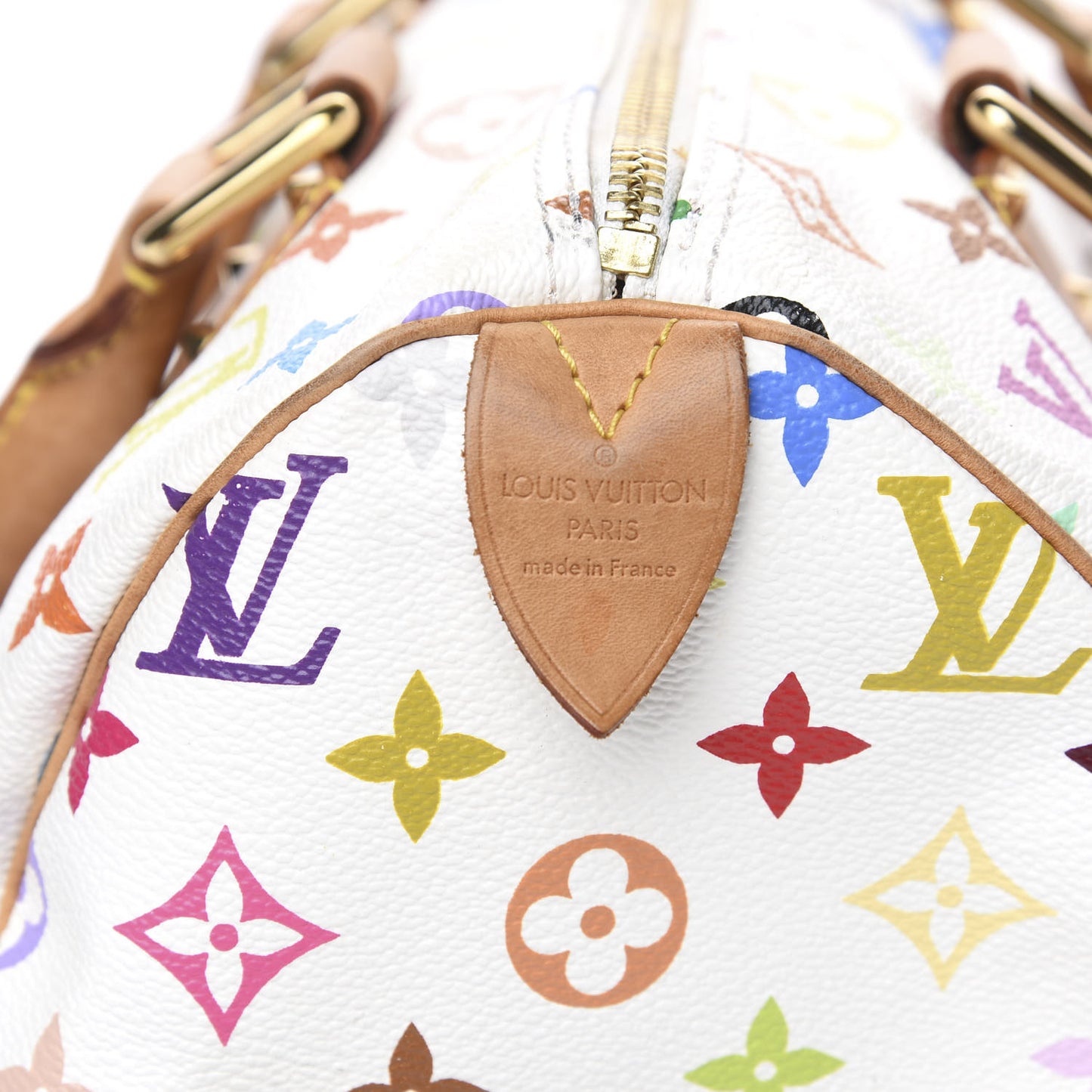 Monogram Multicolor Speedy 30 White