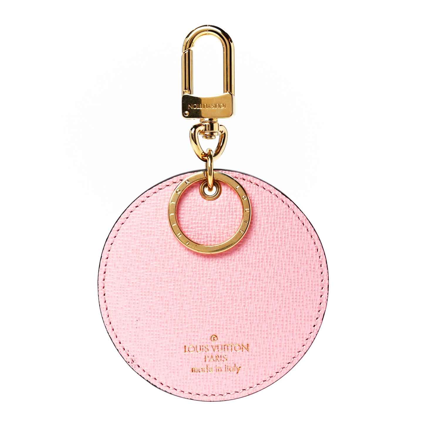 Monogram Jungle Dots Bag Charm Key Ring Sugar Pink Poppy