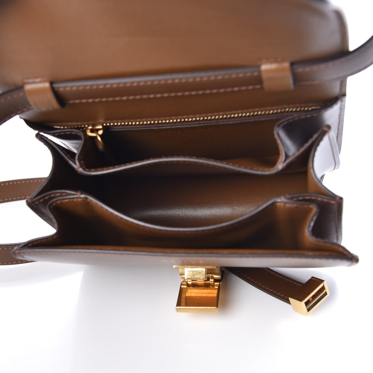 Smooth Calfskin Small Classic Box Flap Bag Camel