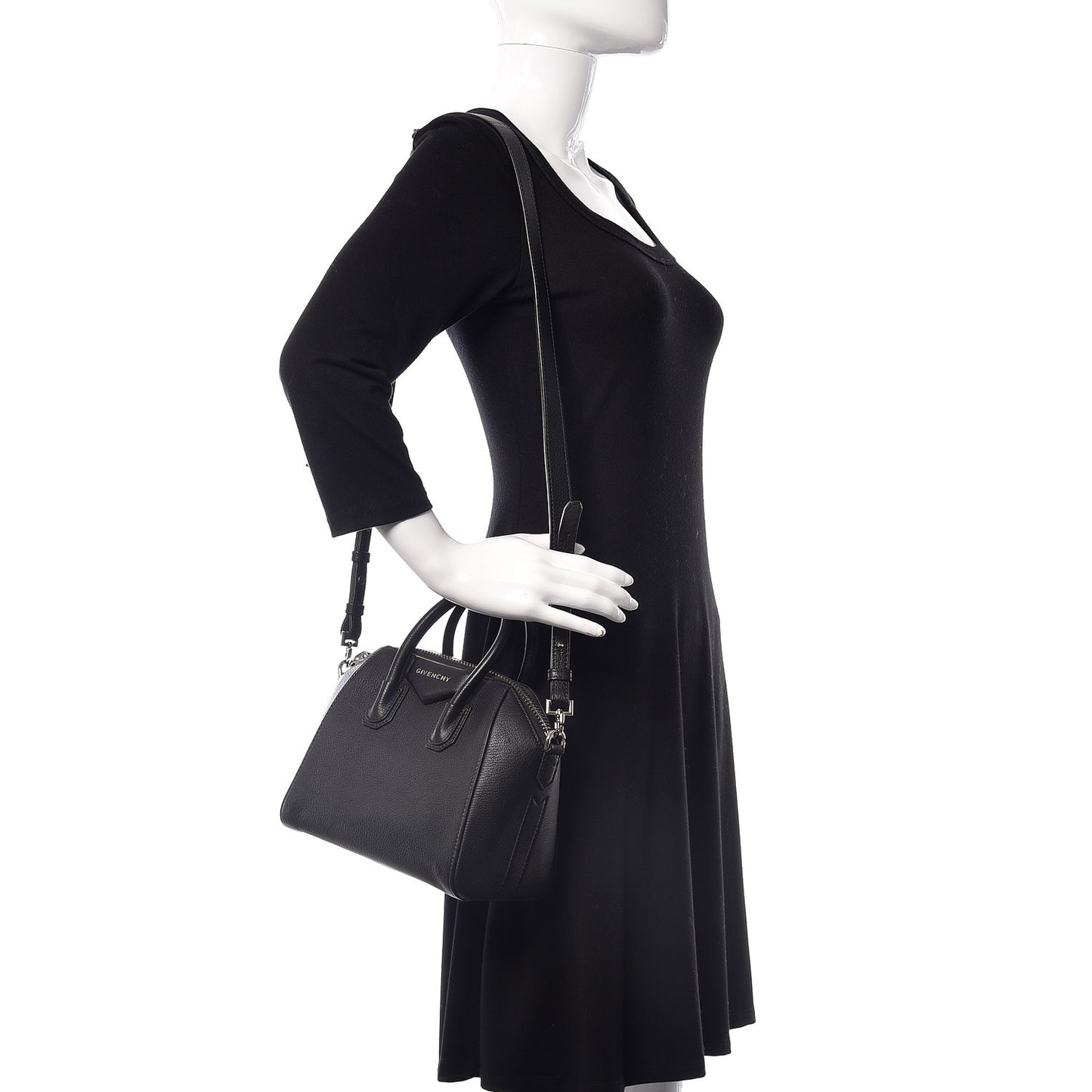 Sugar Goatskin Mini Antigona Black