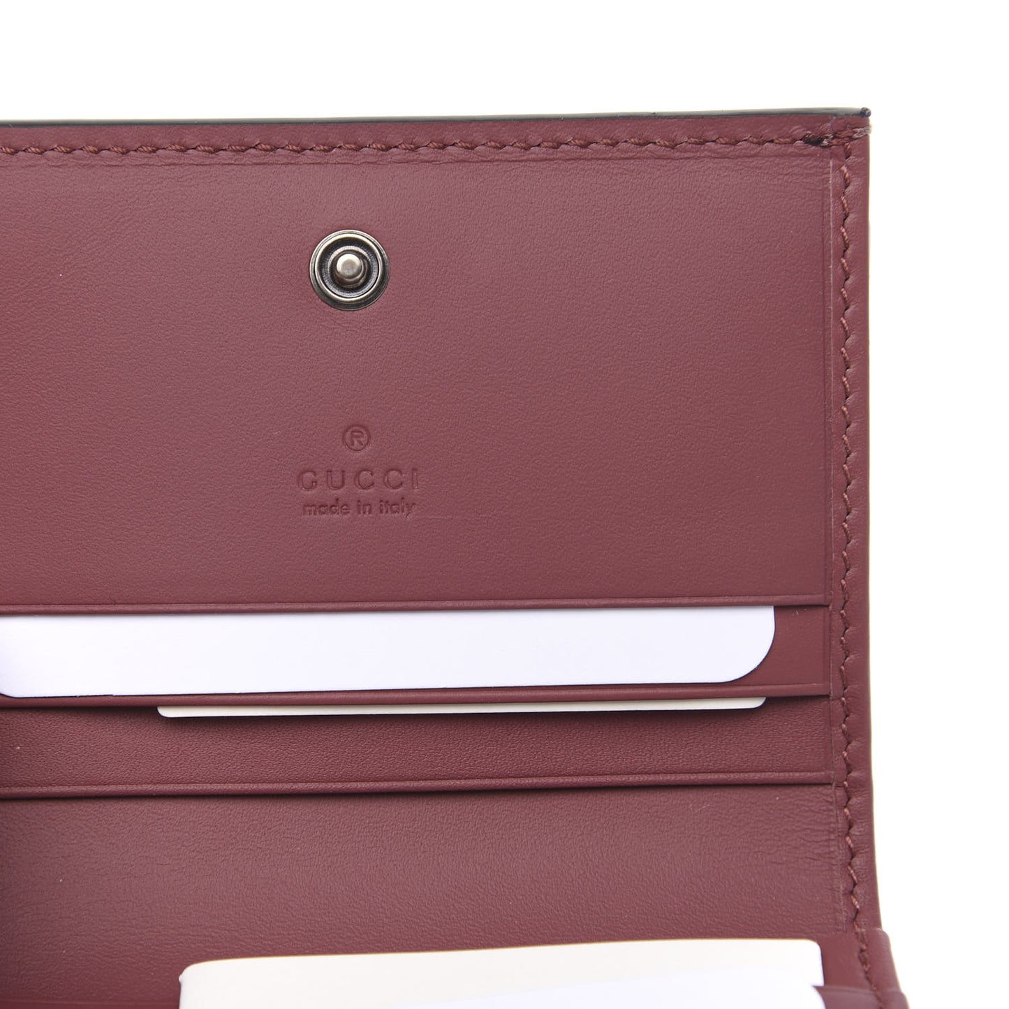 GG Supreme Monogram Blooms Card Case Beige Multicolor Dry Rose