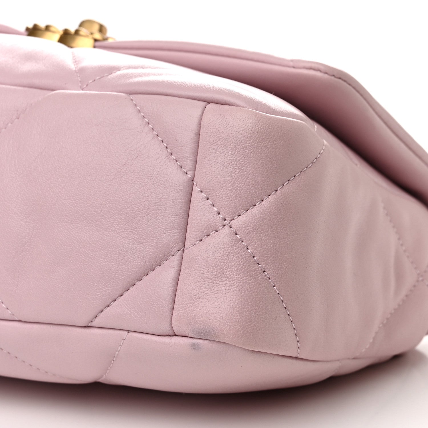 Chanel Lambskin Quilted Medium Chanel 19 Flap Light Pink 10 of 12