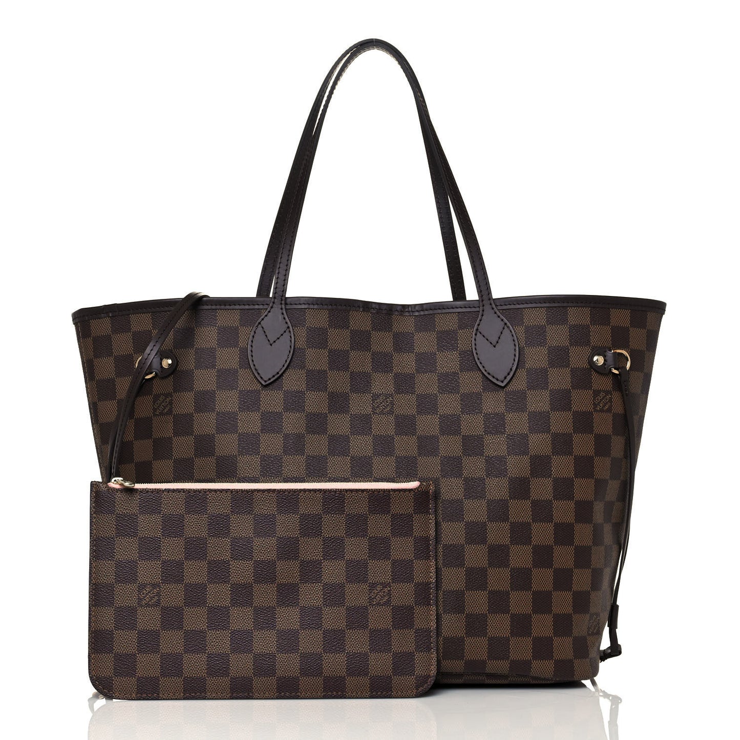 Damier Ebene Neo Neverfull MM Rose Ballerine