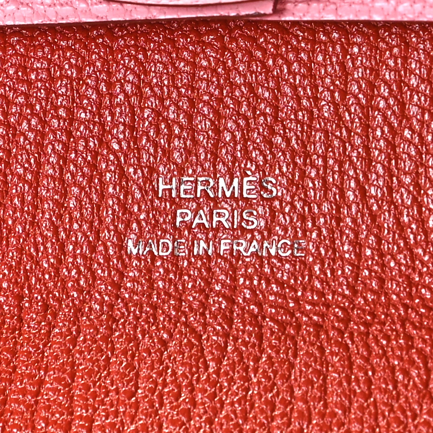 Hermes Chevre Mysore Verso Bastia Coin Purse Rose Confetti Brique 8 of 9
