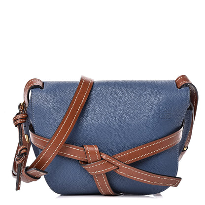 Loewe Grained Calfskin Small Gate Crossbody Bag Varsity Pecan 1 of 14