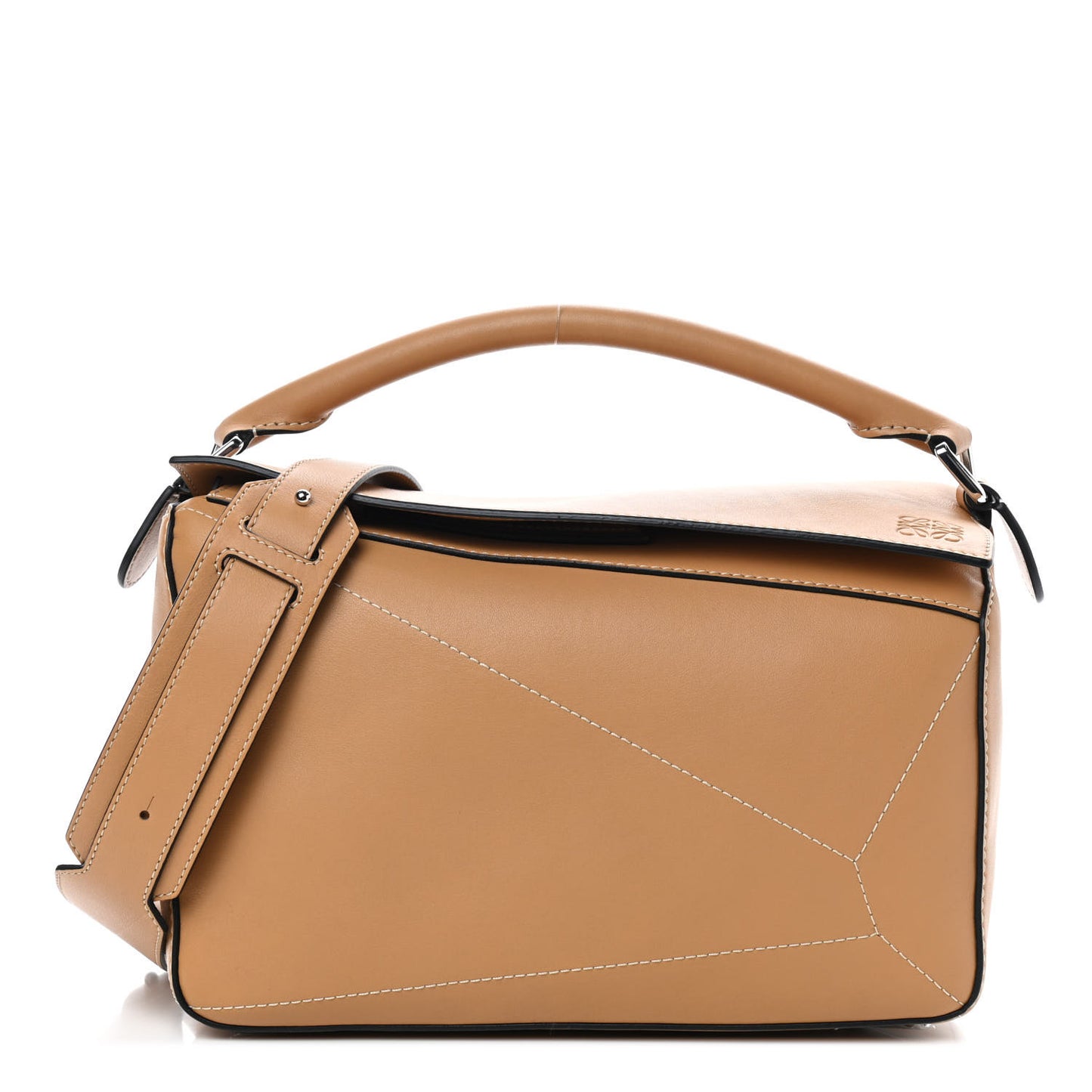 Calfskin Medium Puzzle Bag Warm Desert