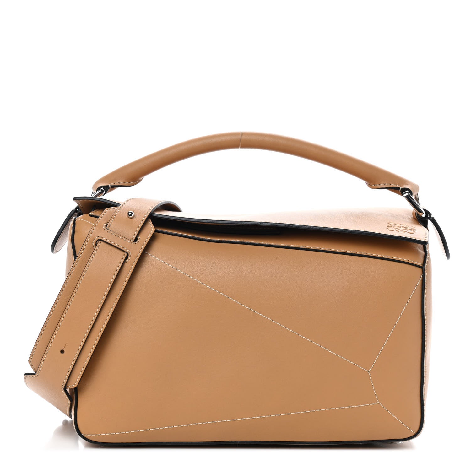 Loewe Calfskin Medium Puzzle Bag Warm Desert 1 of 7