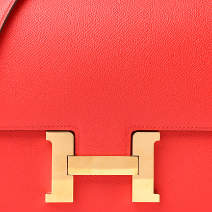 Hermes Epsom Constance 24 Rouge de Coeur 9 of 9