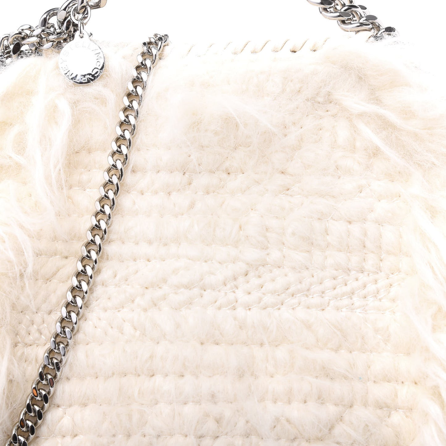 Eco Fur Mini Falabella Tote Ivory