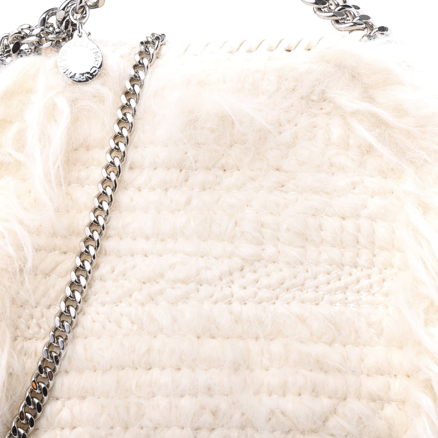 Stella McCartney Eco Fur Mini Falabella Tote Ivory 10 of 11