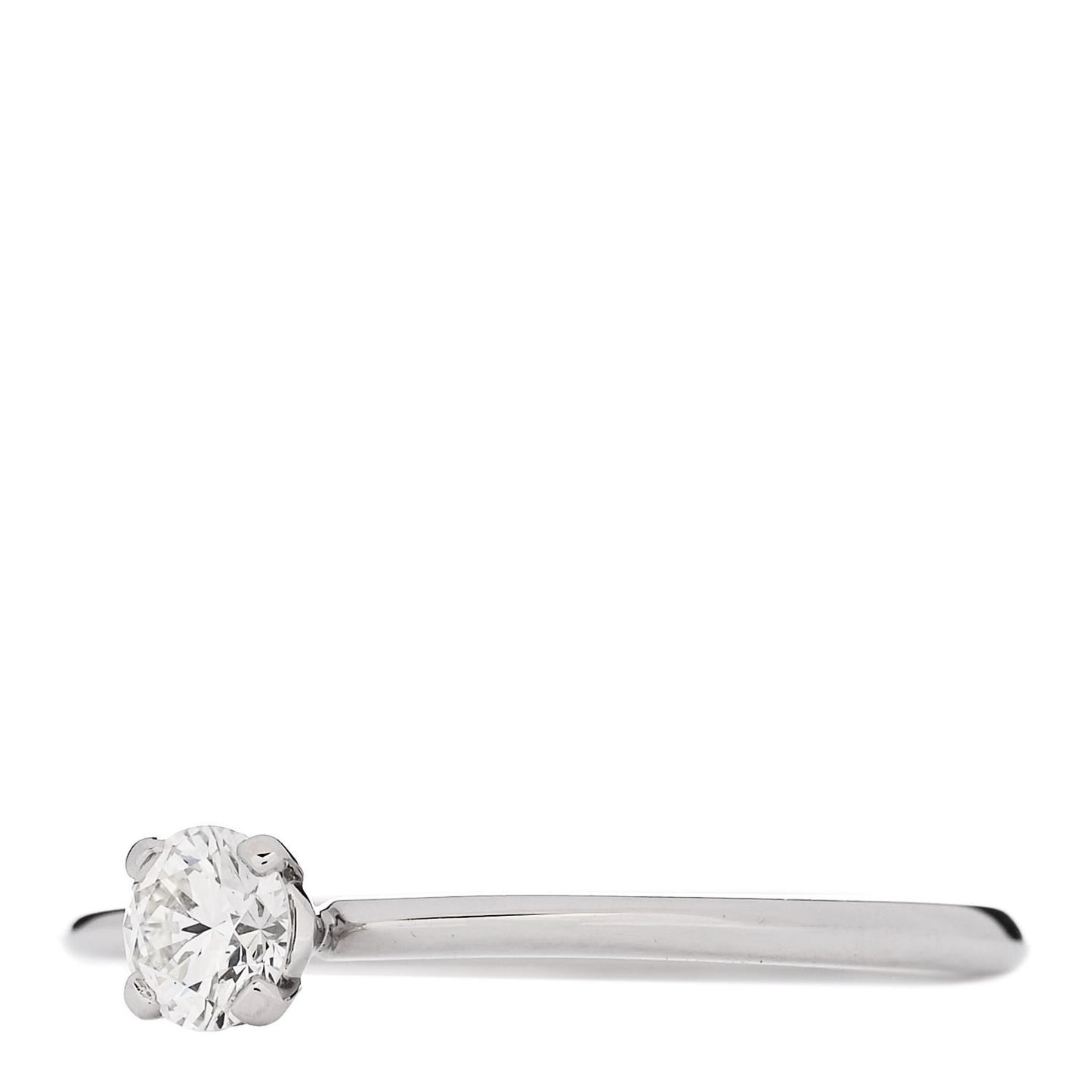 Platinum Diamond .20ct Solitaire Engagement Ring 48 4.5