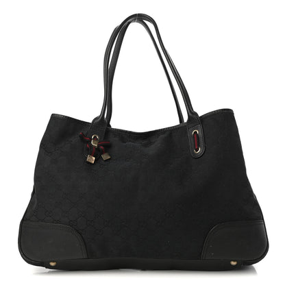 Gucci Monogram Large Princy Tote Black 1 of 10