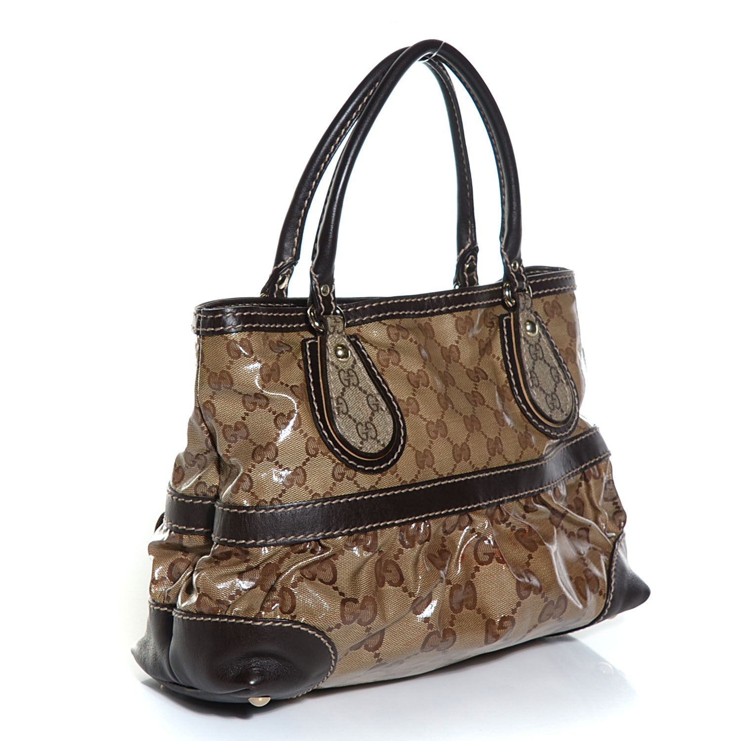Gucci Crystal Monogram Medium Mix Tote Brown 3 of 9