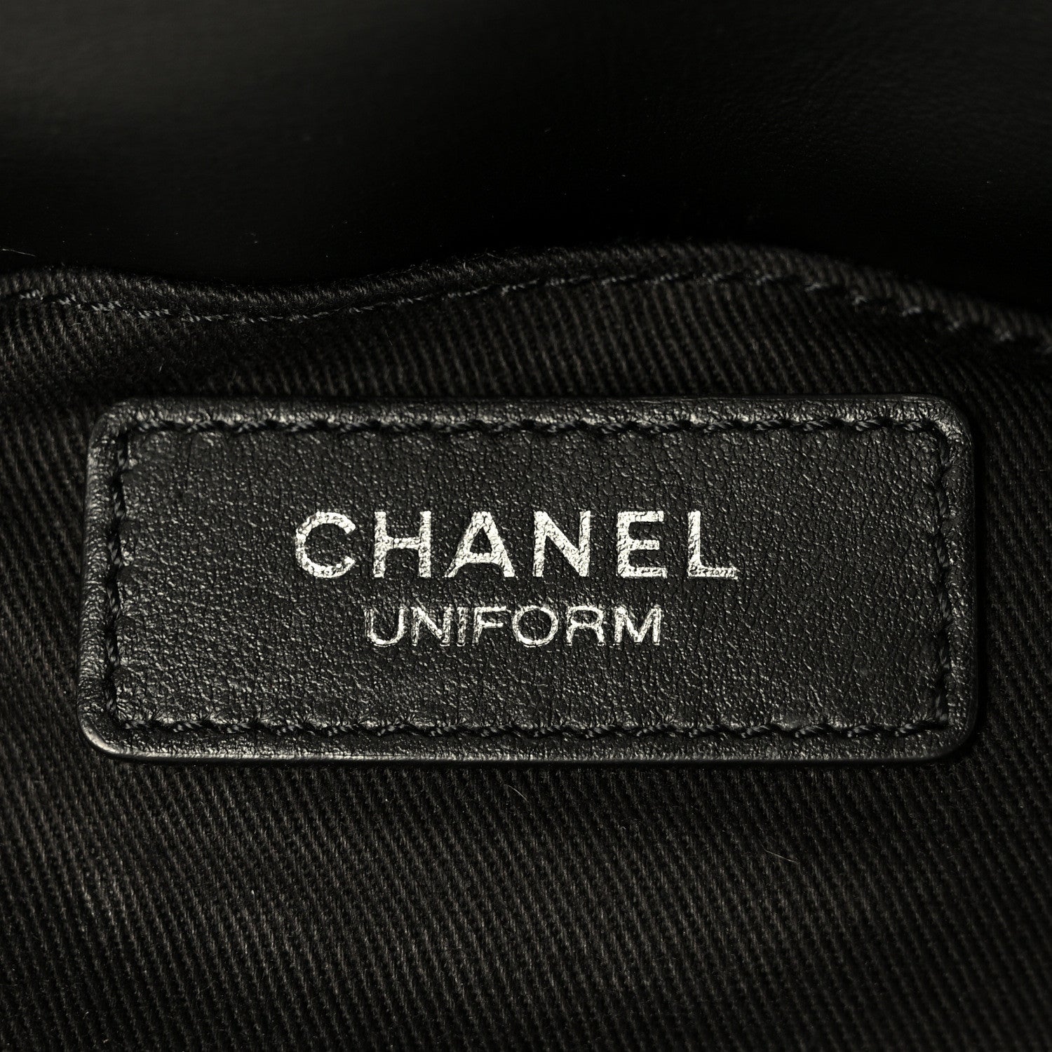 Chanel Calfskin Quilted CC Uniform Flap Belt Bag Black 6 of 10