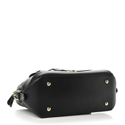 Salvatore Ferragamo Calfskin Fiamma Bag Black 4 of 10
