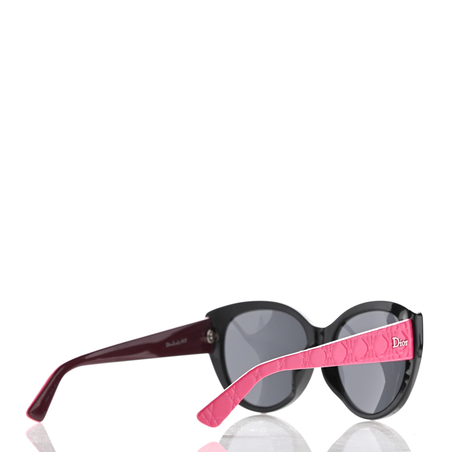 Resin Cannage Dior Lady 1 NF Sunglasses Pink Black