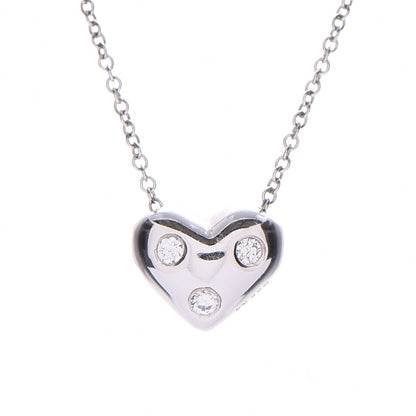 Tiffany Platinum Diamond Etoile Heart Pendant Necklace 4 of 6