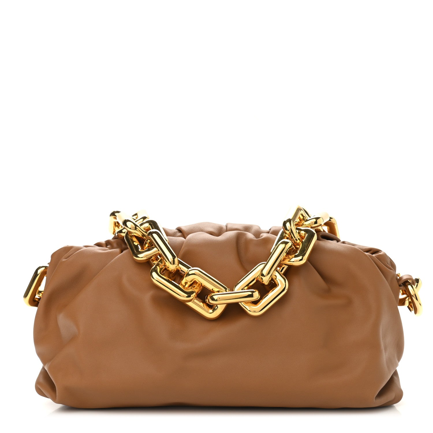 Bottega Veneta Calfskin The Pouch Chain Moutarde 1 of 8