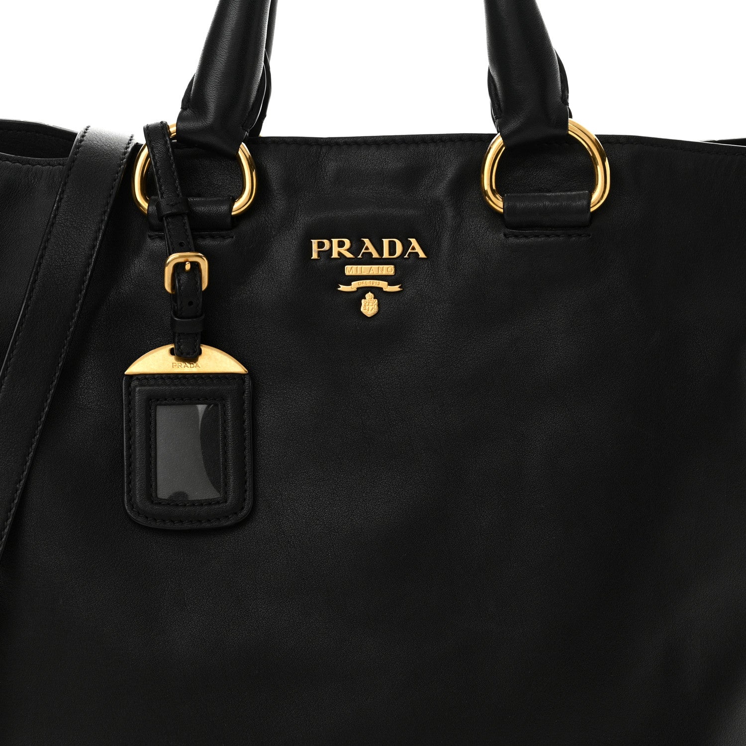 Prada Soft Calf Shopping Tote 7 of 12