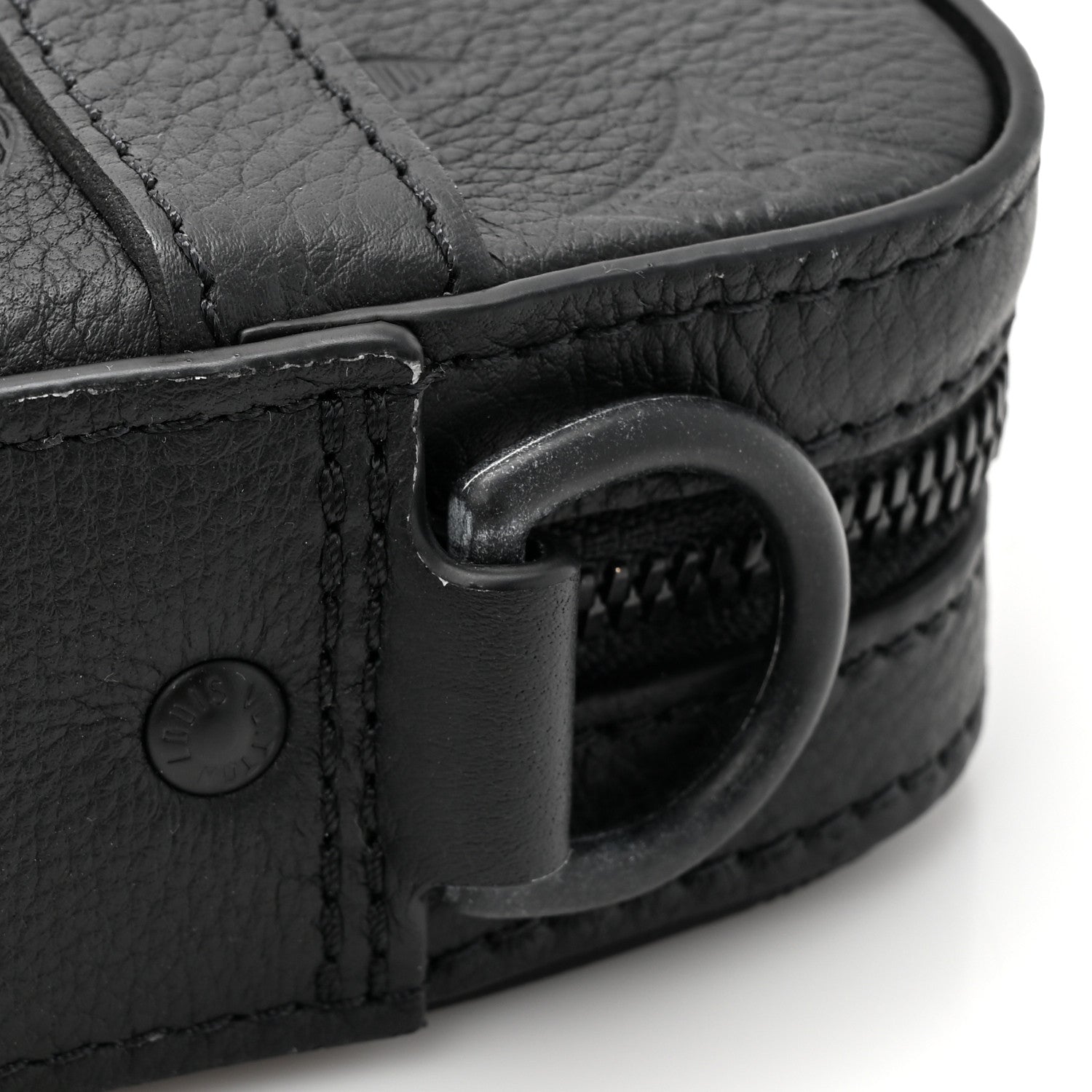Louis Vuitton Calfskin Monogram Shadow Trio Messenger Black 13 of 13