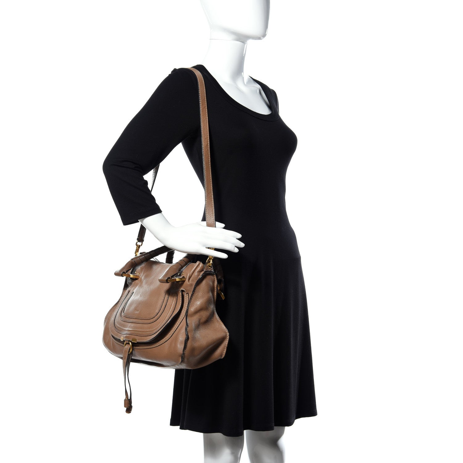 Chloe Calfskin Medium Marcie Satchel Nut 2 of 9