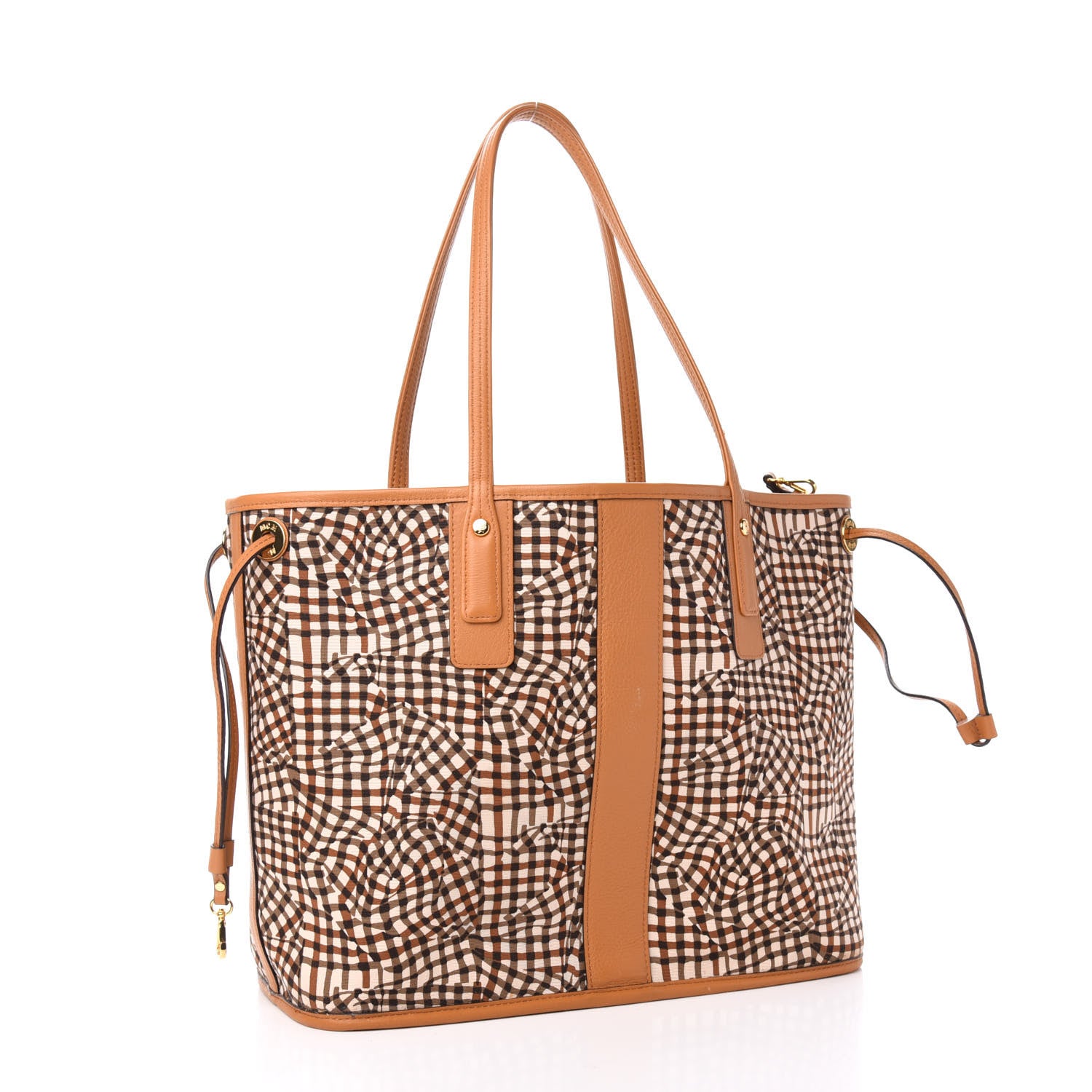 MCM Visetos Medium Liz Reversible Shopper Tote Cognac 14 of 19
