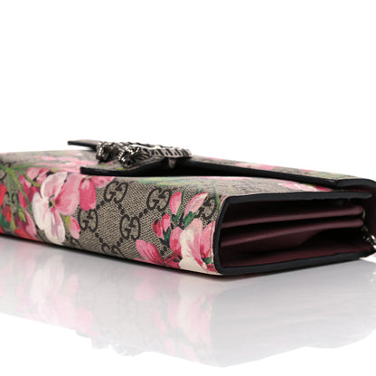 Gucci GG Supreme Monogram Blooms Mini Dionysus Chain Wallet Beige Multicolor Dry Rose 8 of 13