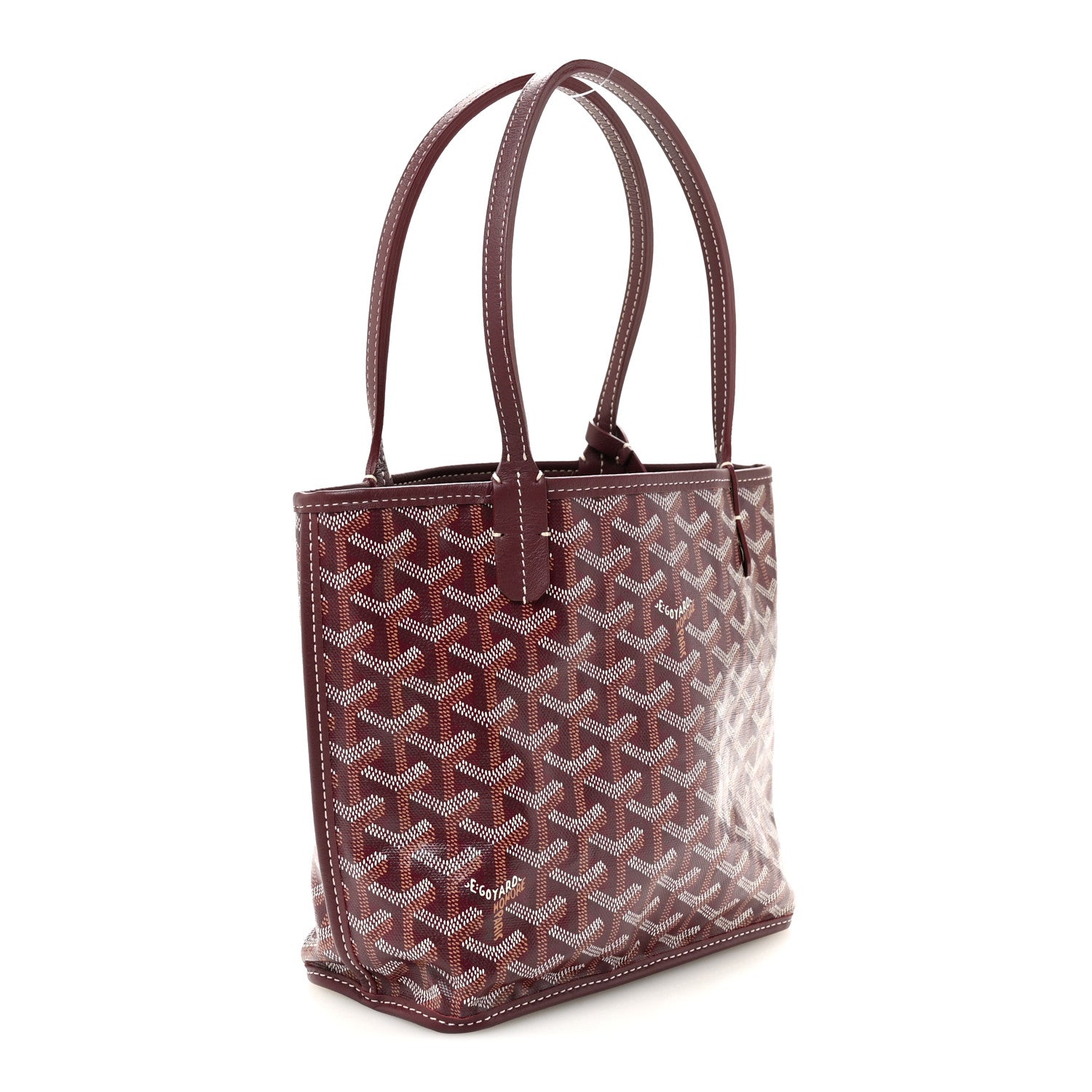Goyard Goyardine Reversible Mini Anjou Burgundy 4 of 16