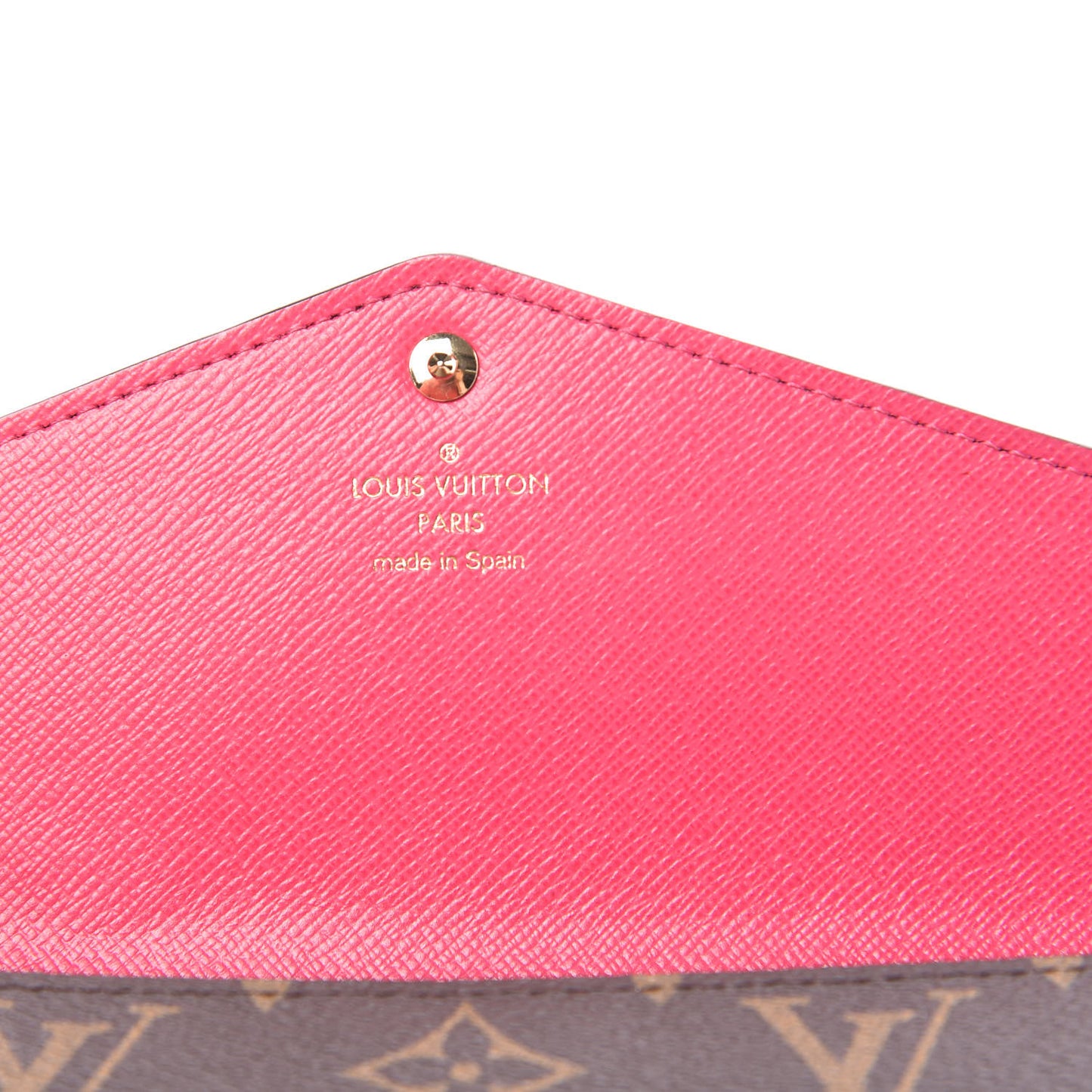 Monogram Travel Stickers Sarah Wallet