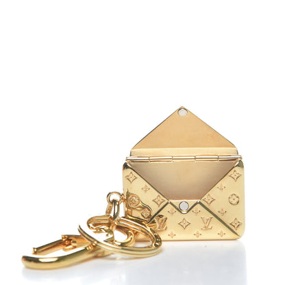 Louis Vuitton Love Note Envelope Bag Charm Key Holder Gold 2 of 6