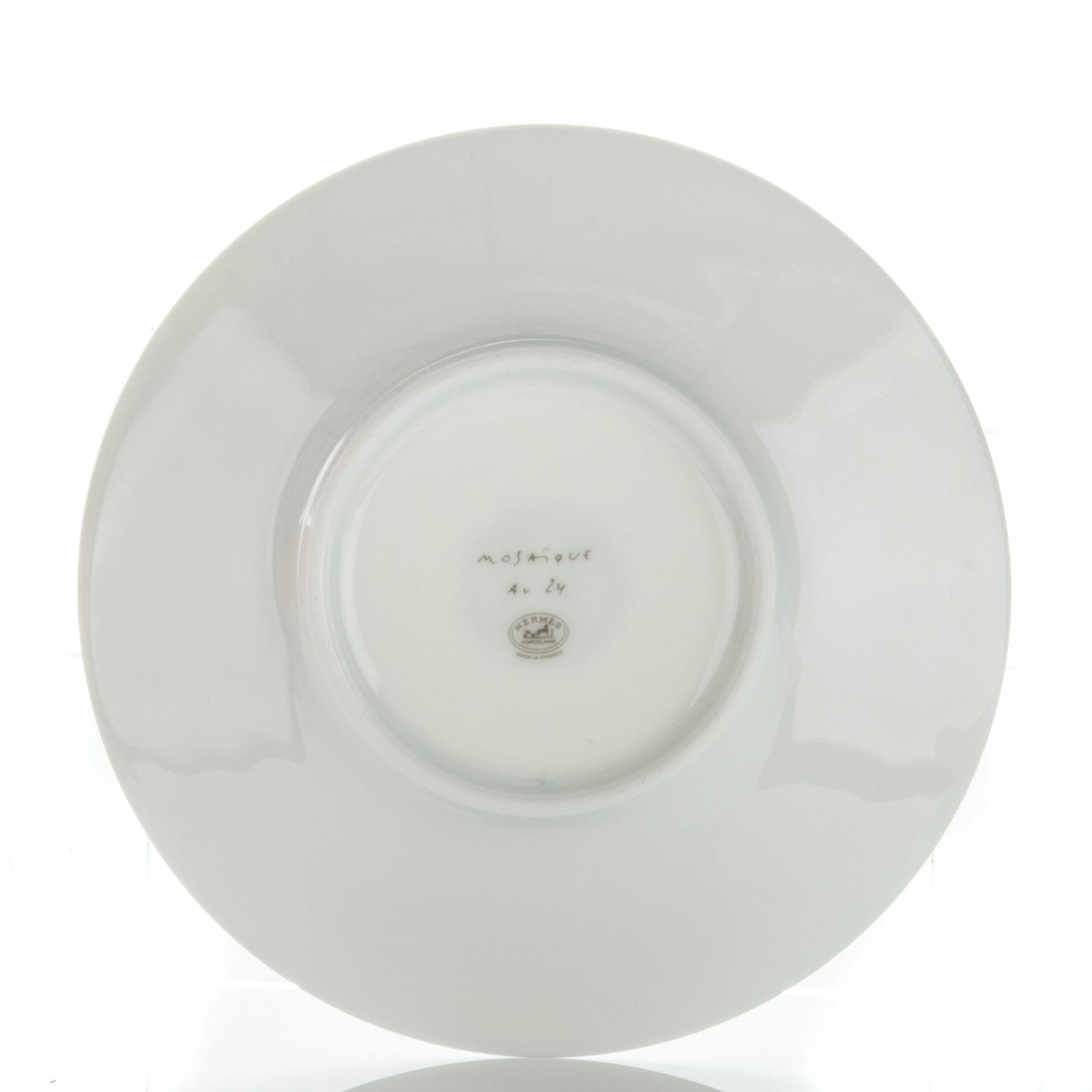 Hermes Porcelain Mosaique Au 24 Platine Tea Cup And Saucer Set Of 2 8 of 12