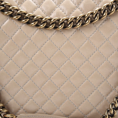 Chanel Calfskin Quilted Large Boy Flap Beige 9 of 19