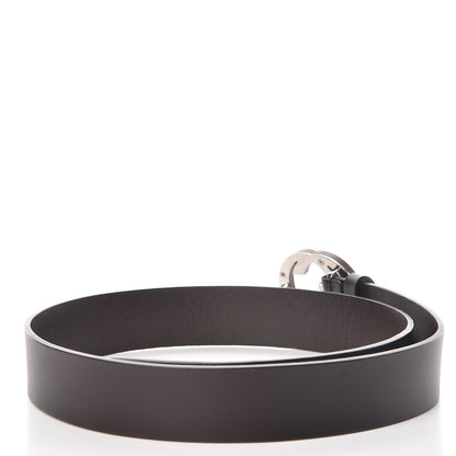 Gucci Calfskin Wood Interlocking G Belt 95 38 Brown 3 of 9