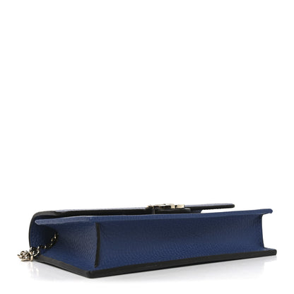 Gucci Dollar Calfskin Interlocking G Chain Wallet Caspian 4 of 11