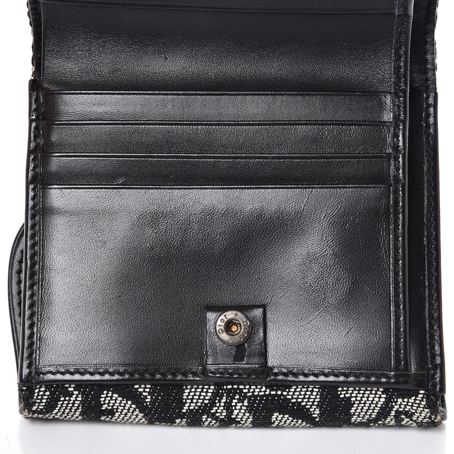 Monogram Compact Saddle Wallet Black