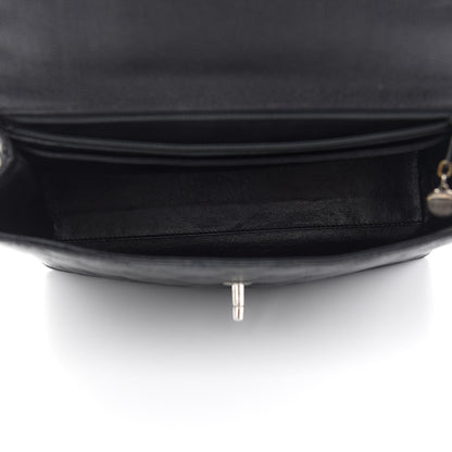 Chanel Caviar Quilted Jumbo Kelly Flap Black 5 of 11