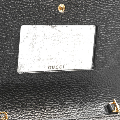 Gucci Calfskin Mini GG Marmont Chain Wallet Black 6 of 10