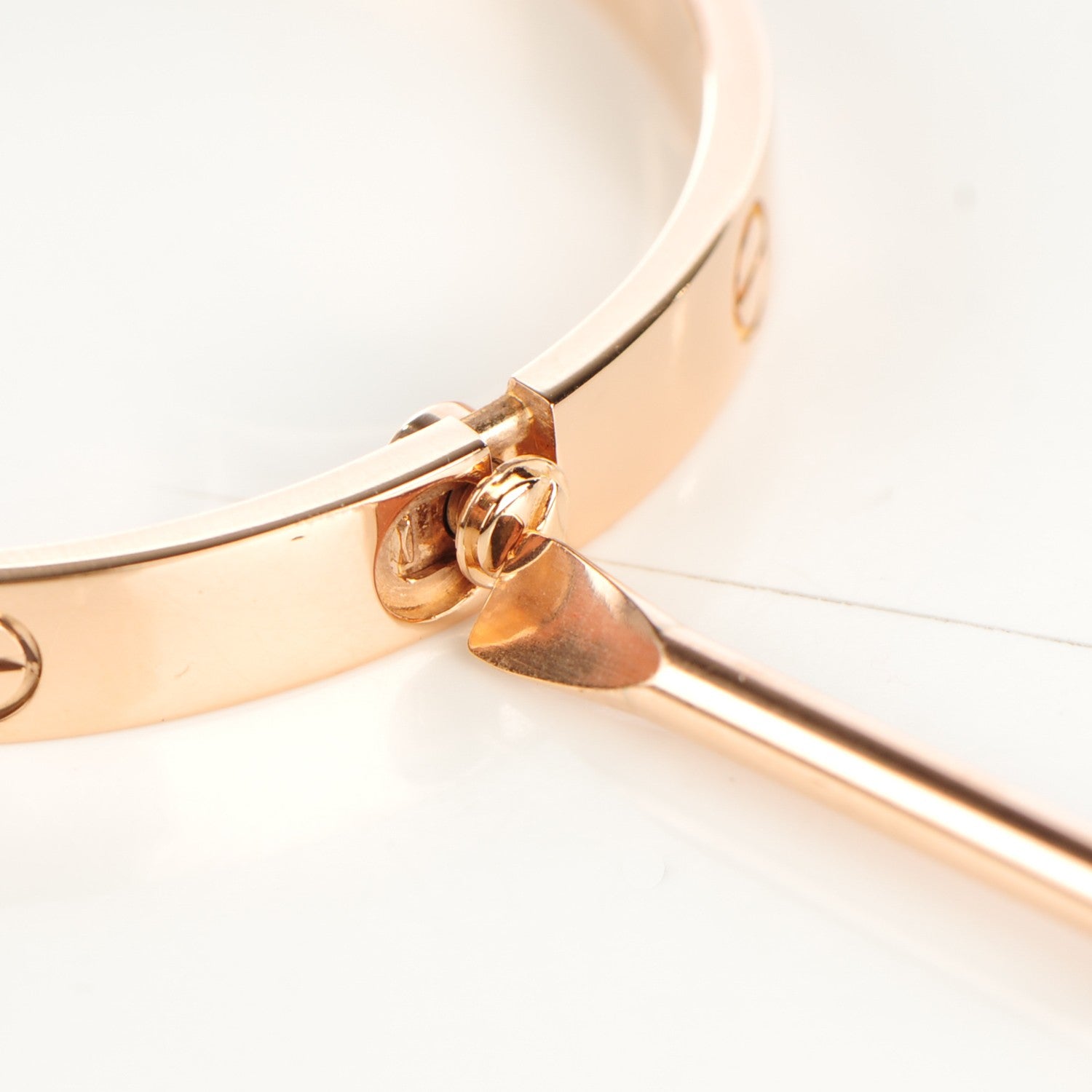 Cartier 18K Pink Gold LOVE Bracelet 17 7 of 7