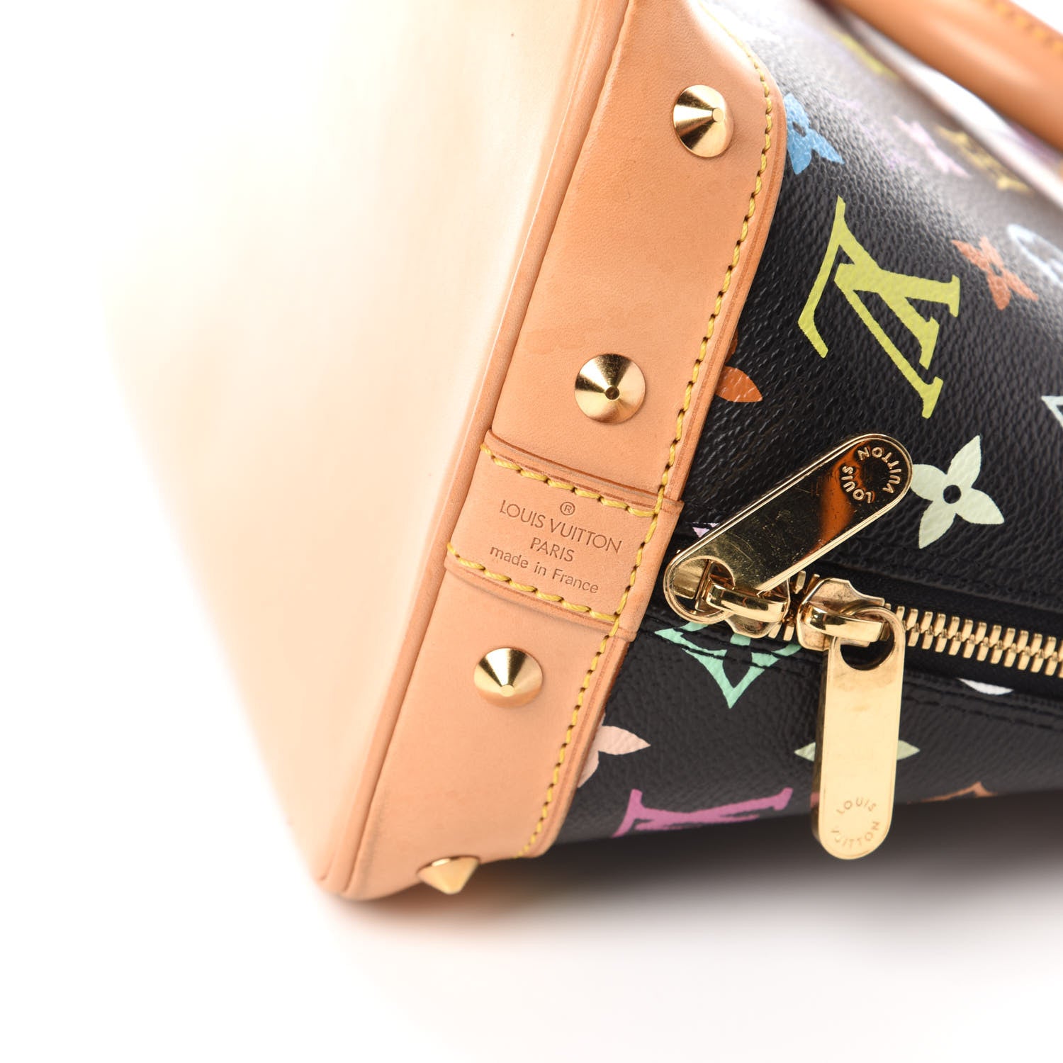 Louis Vuitton Monogram Multicolor Alma Black 8 of 9